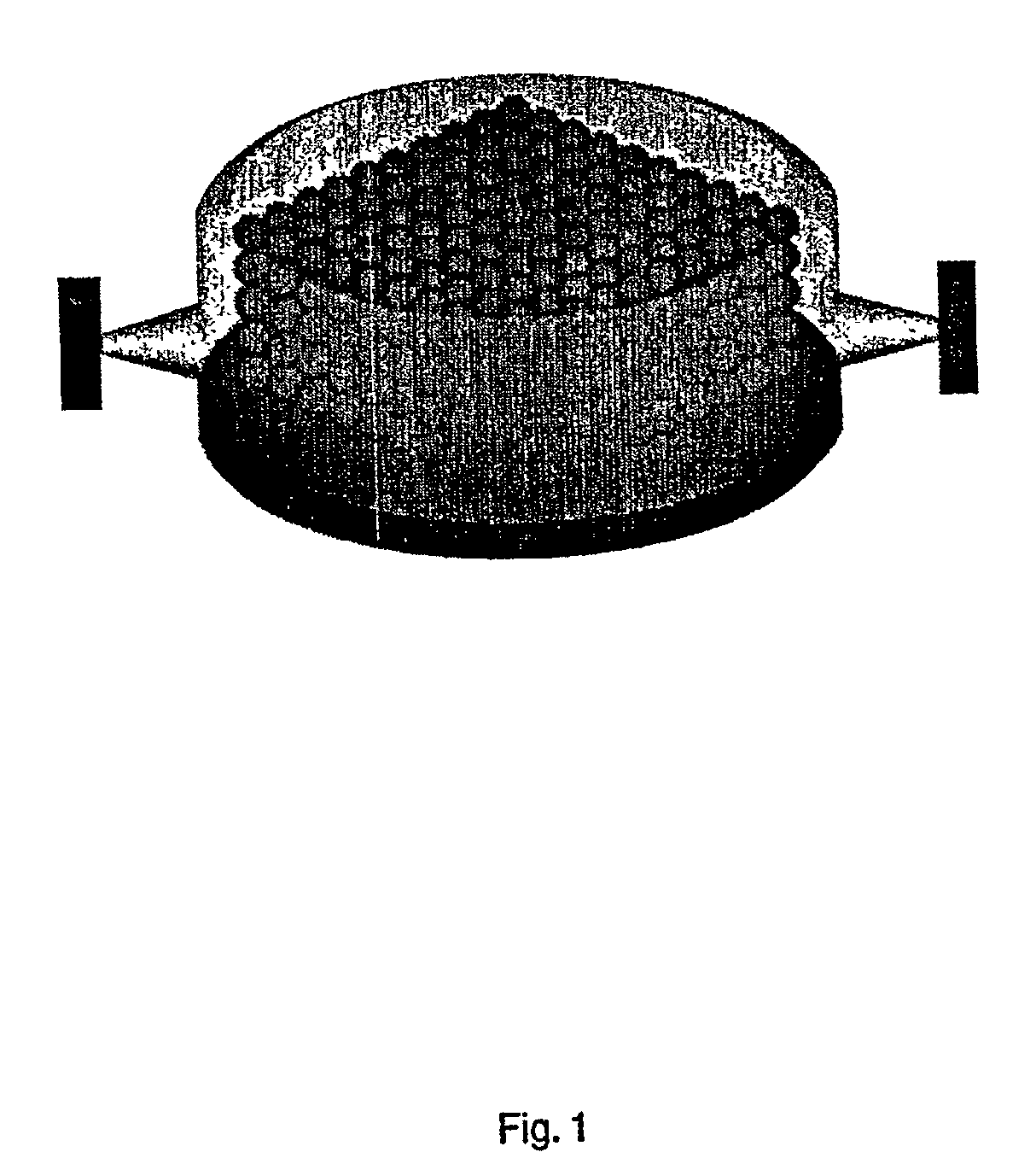 Structure including a plurality of cells of cured resinous material, method of forming the structure and apparatus for forming the structure