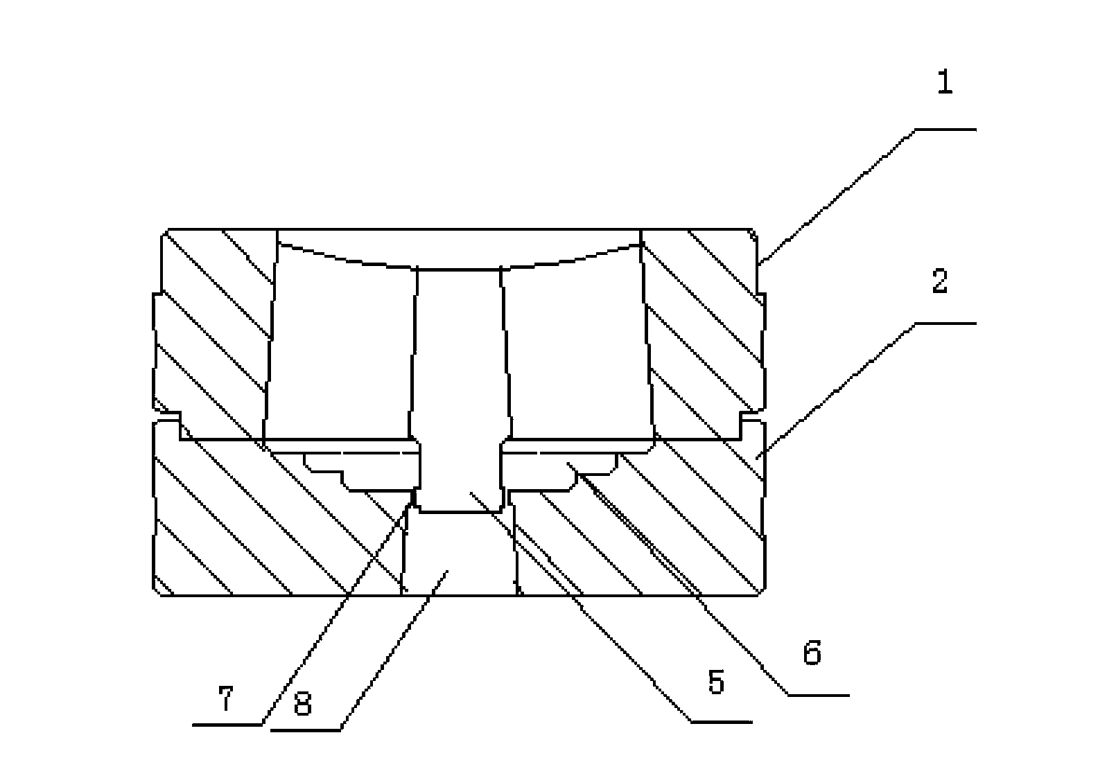 Extrusion mold with improved structure