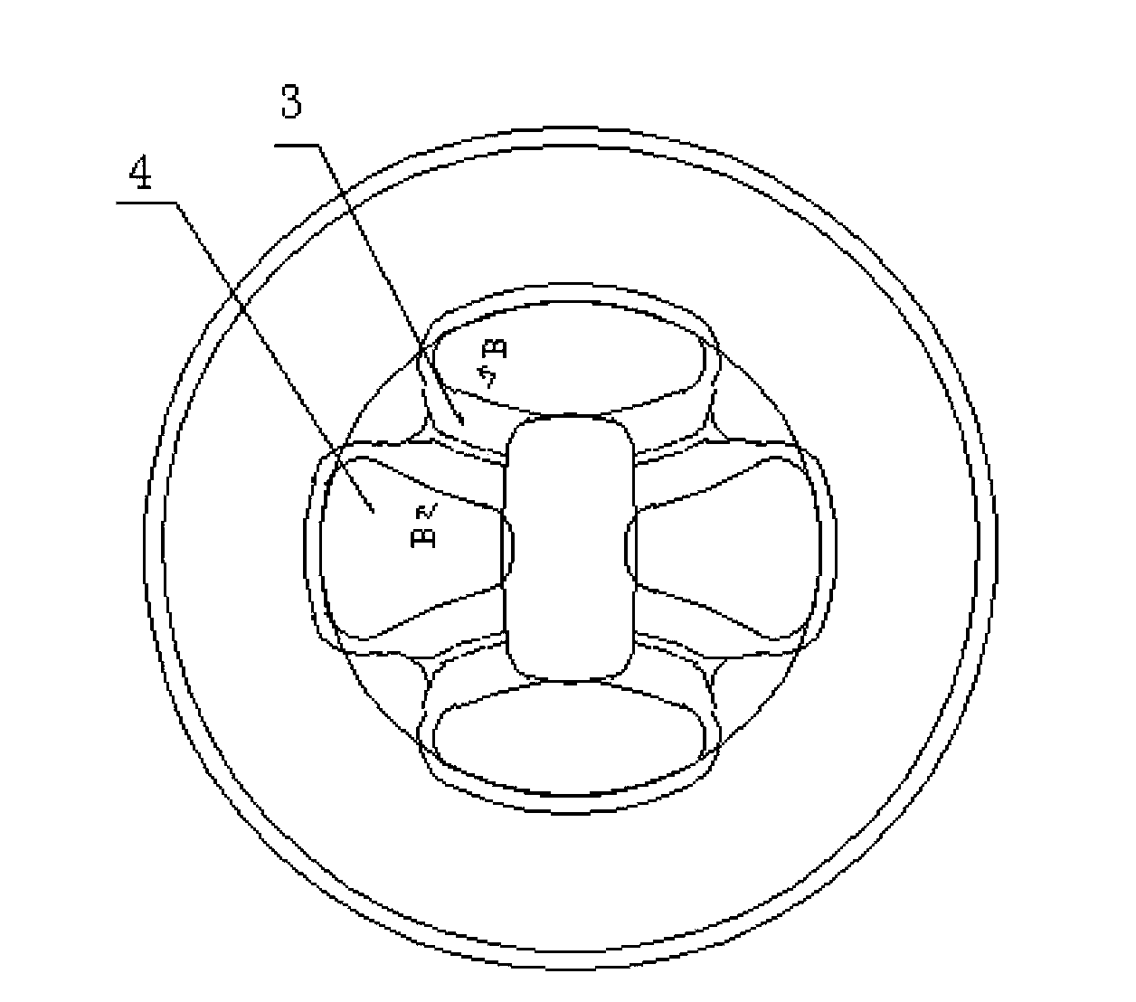 Extrusion mold with improved structure