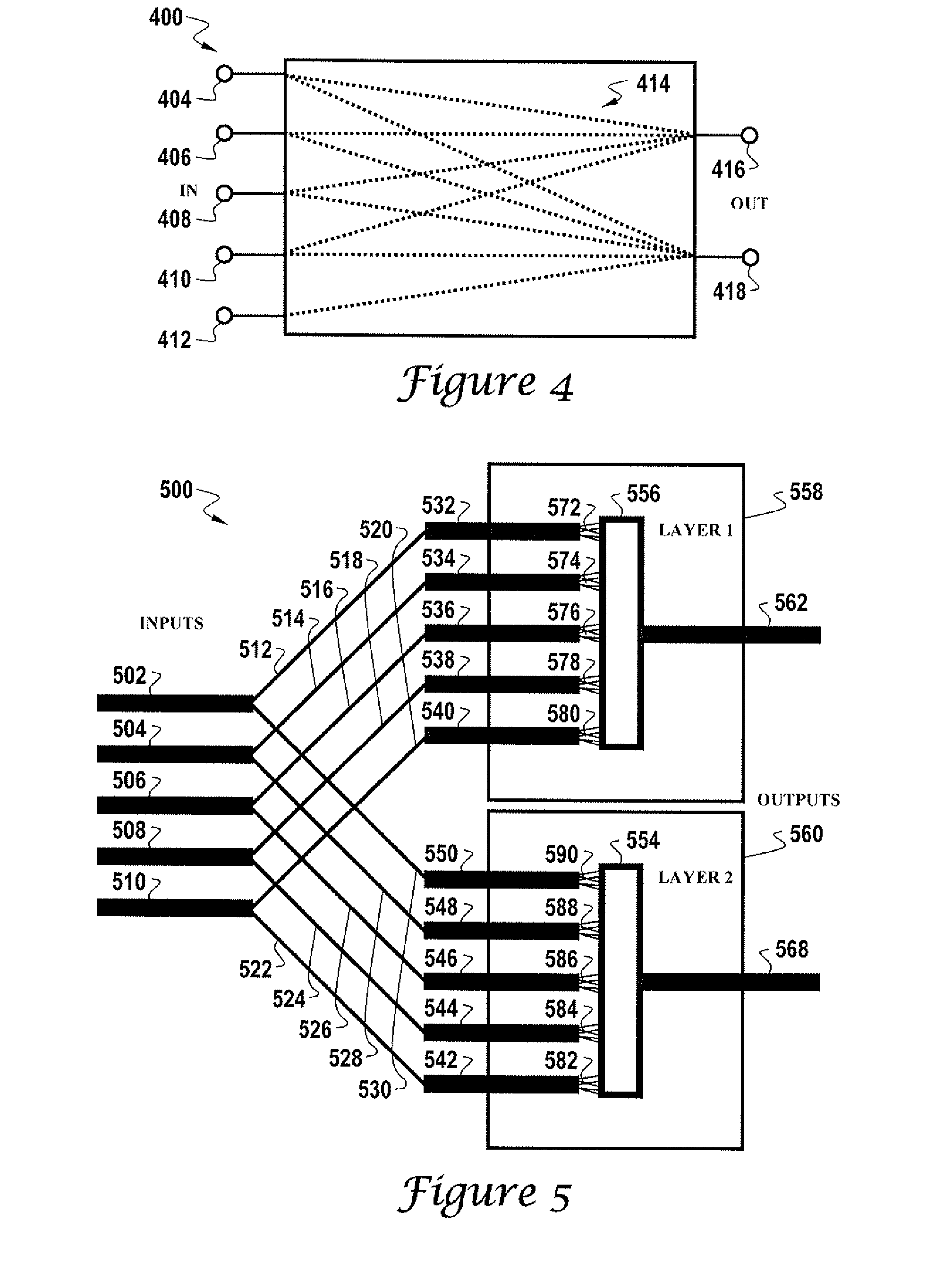 Adaptive neural network utilizing nanotechnology-based components