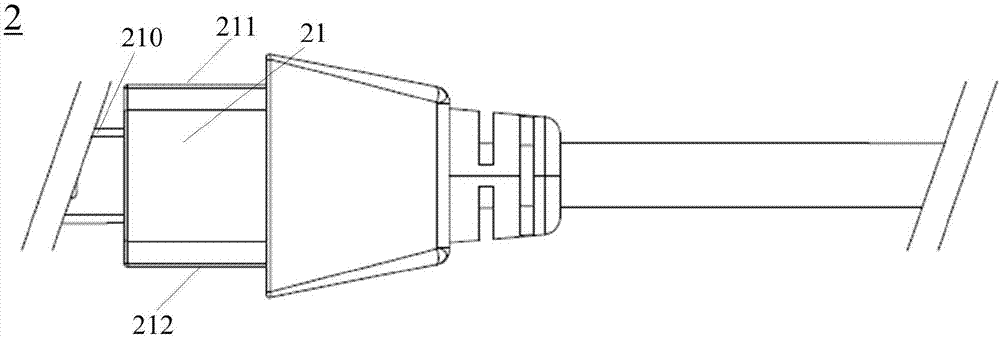 Clamp connection type communication cable