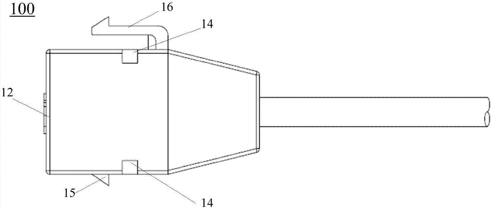 Clamp connection type communication cable