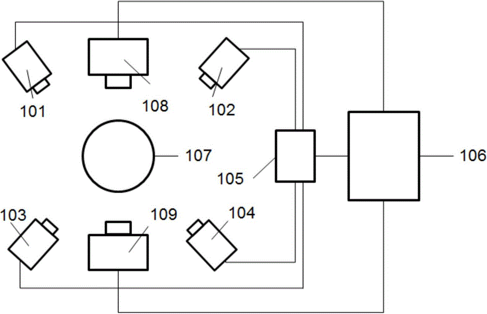 Adapter on-line detection system based on surface structured light