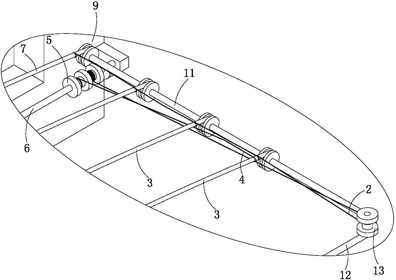 Electric rainproof device for drying rack