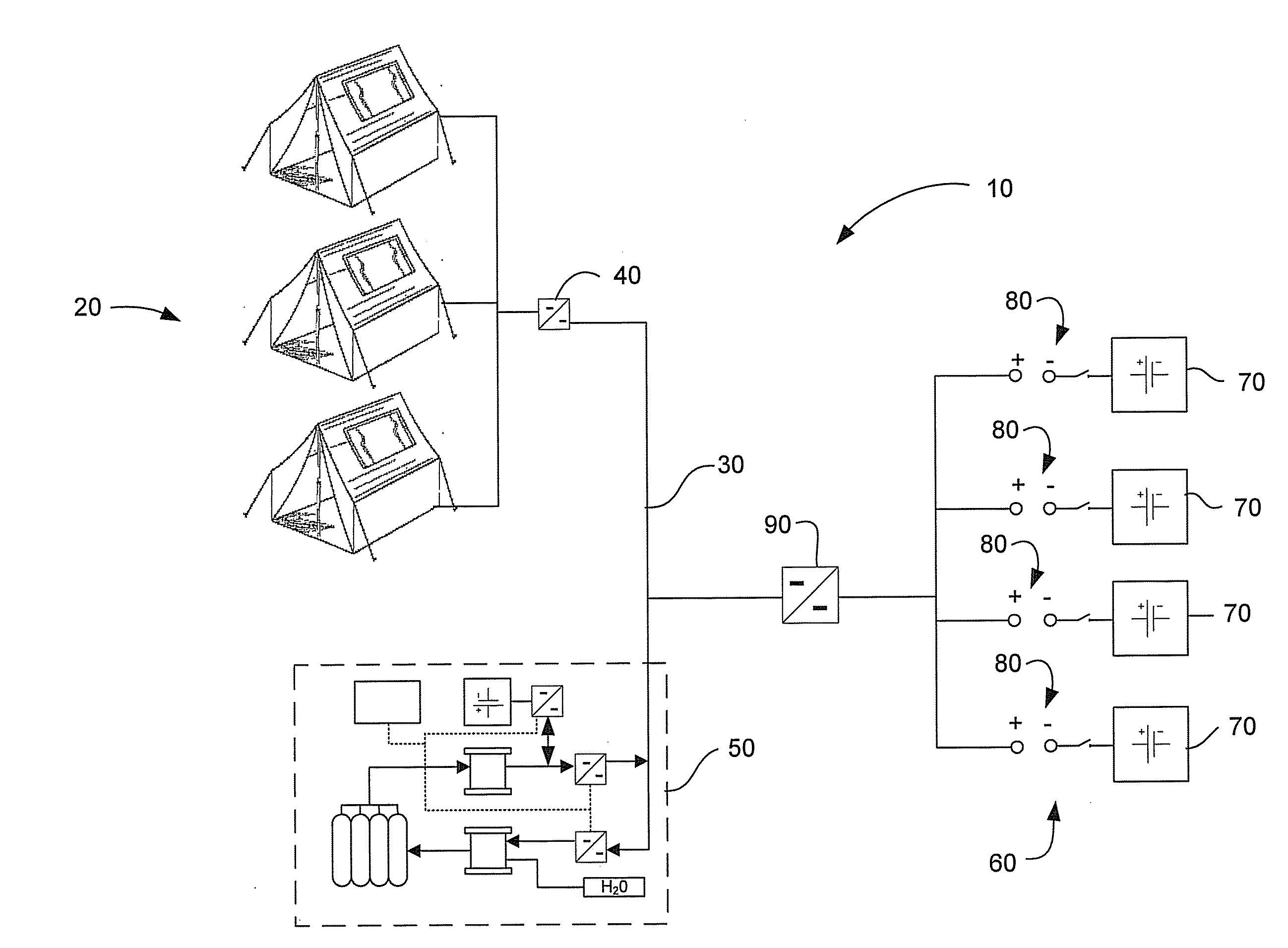 Field Deployable Power Distribution system and Method Thereof