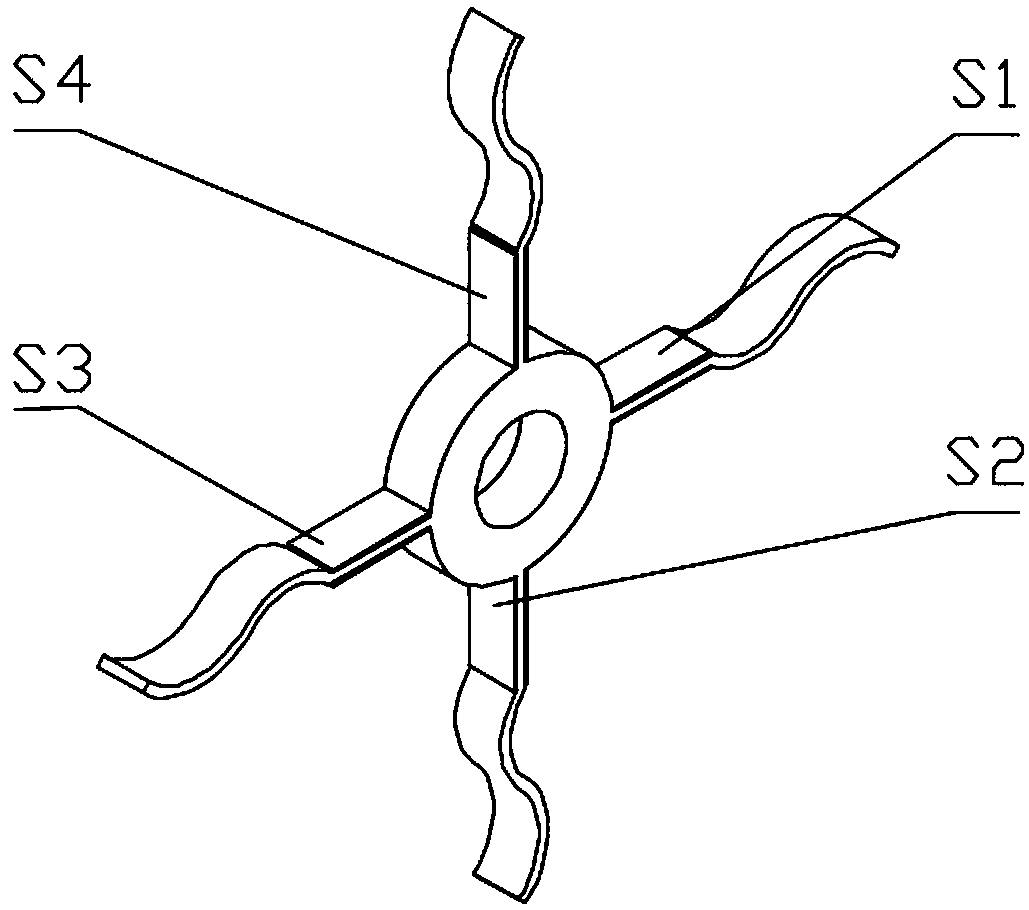 Deep sea current fluctuation energy piezoelectric power generation device