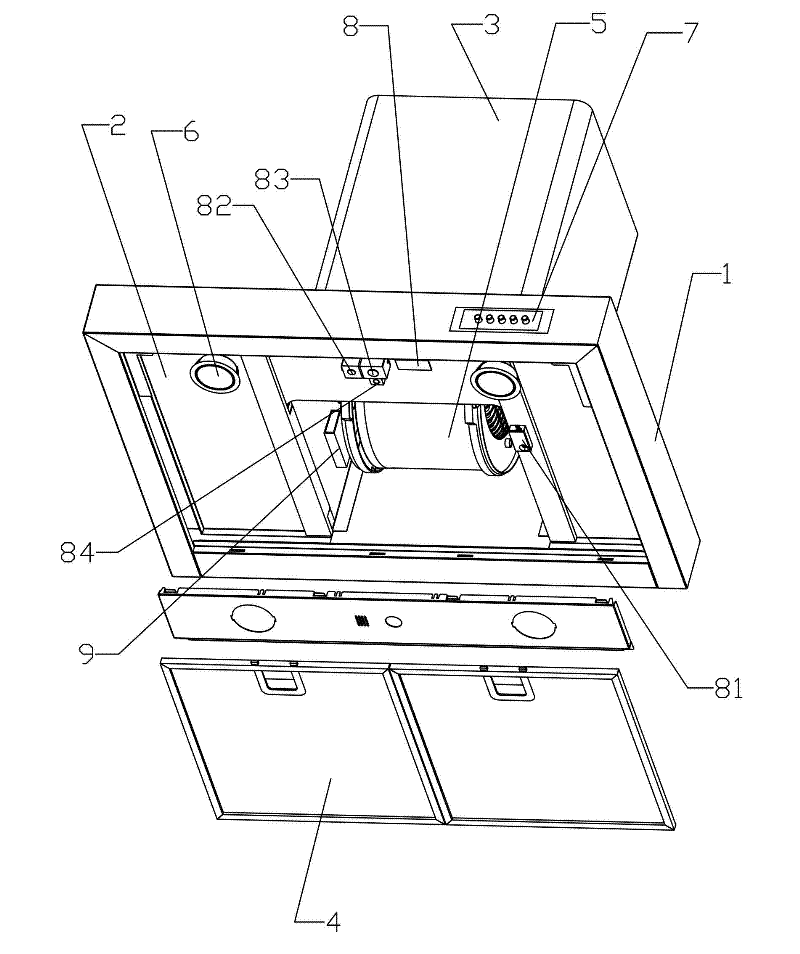 An intelligent automatic control frequency conversion range hood