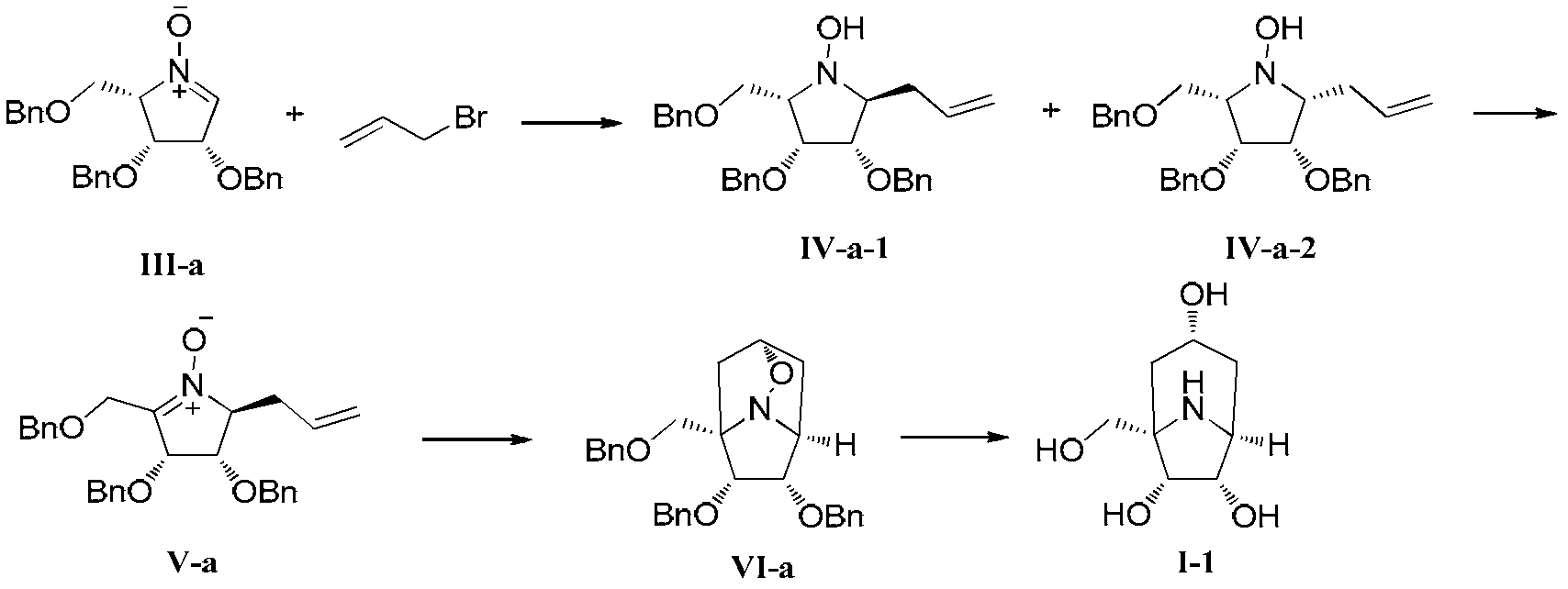 Polyhydroxy desmethyl tropane compounds and preparation method and use thereof