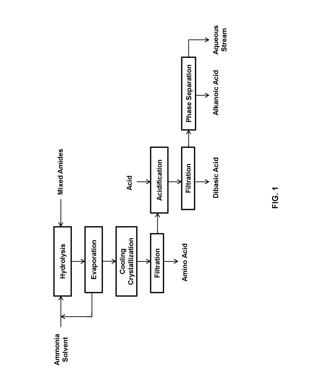 Process for producing long chain amino acids and dibasic acids