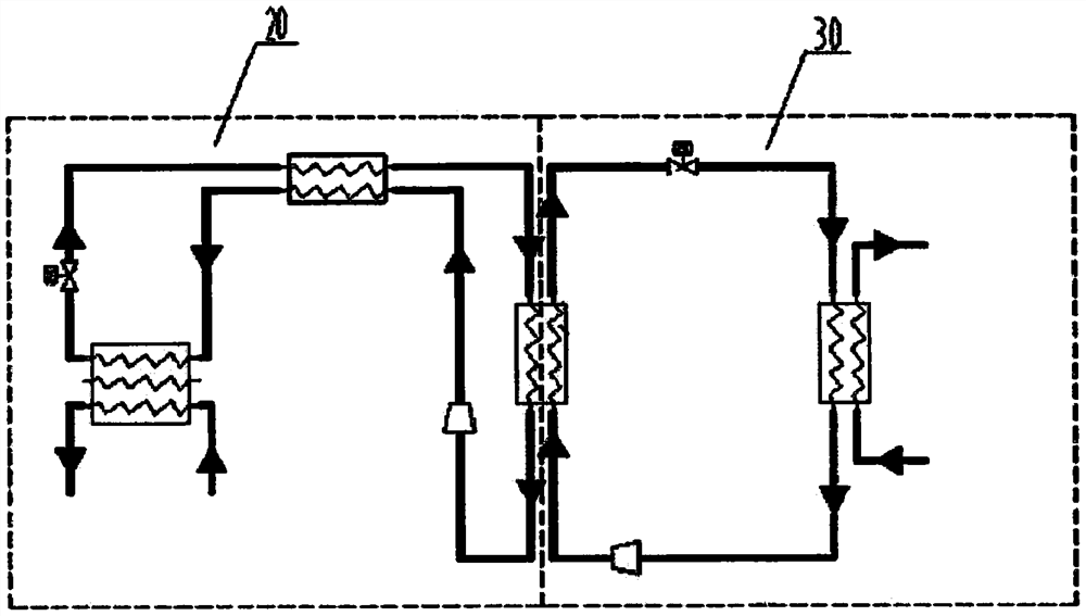 Carbon dioxide cascade heat pump system