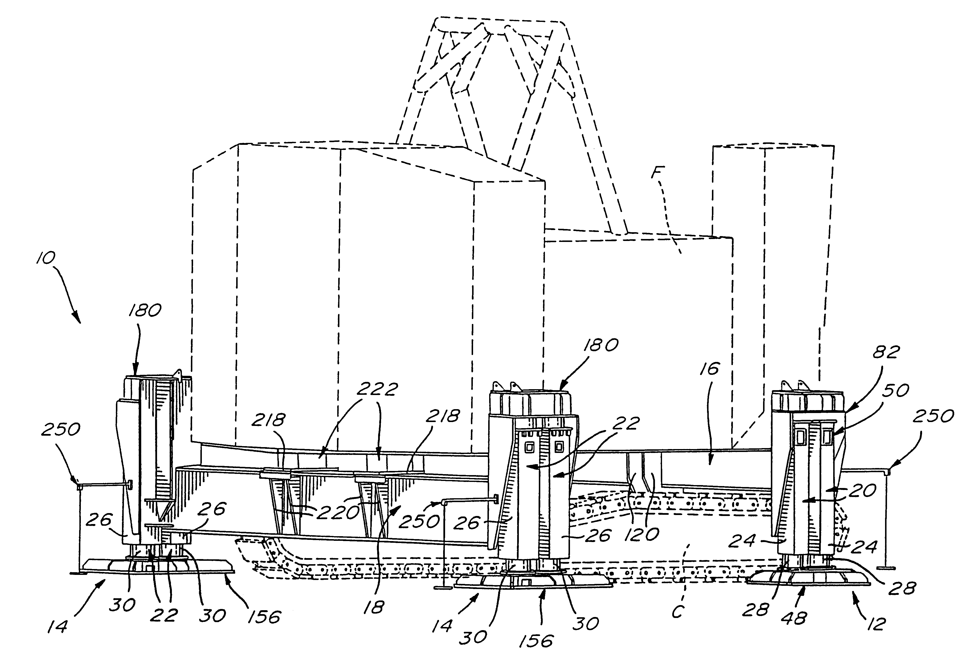 Heavy vehicle lifting device and method