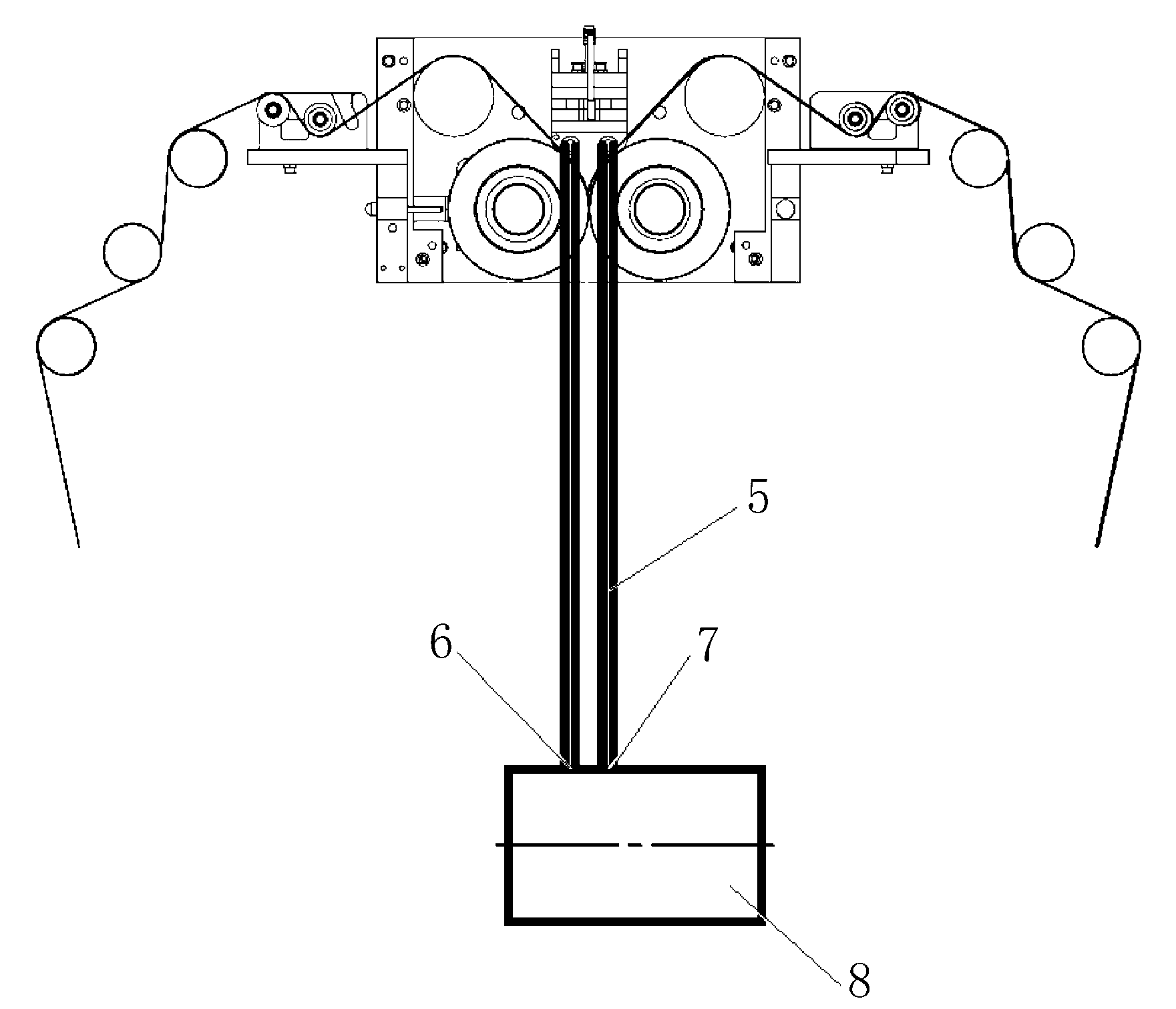 Water ring type injector heating device and capsule preparation system and use method thereof