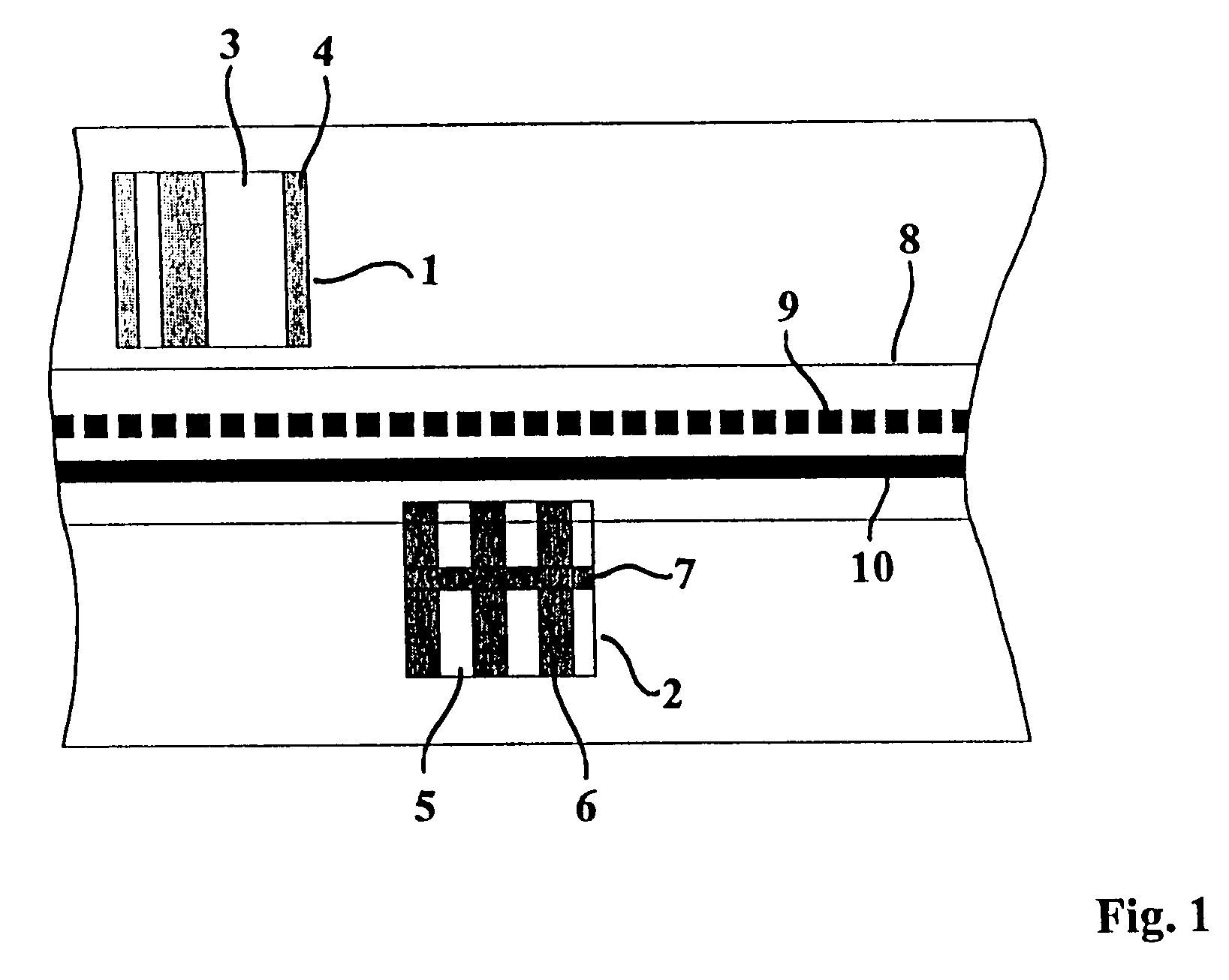 Security element structure for documents, devices for checking documents with such security elements, method of the use thereof