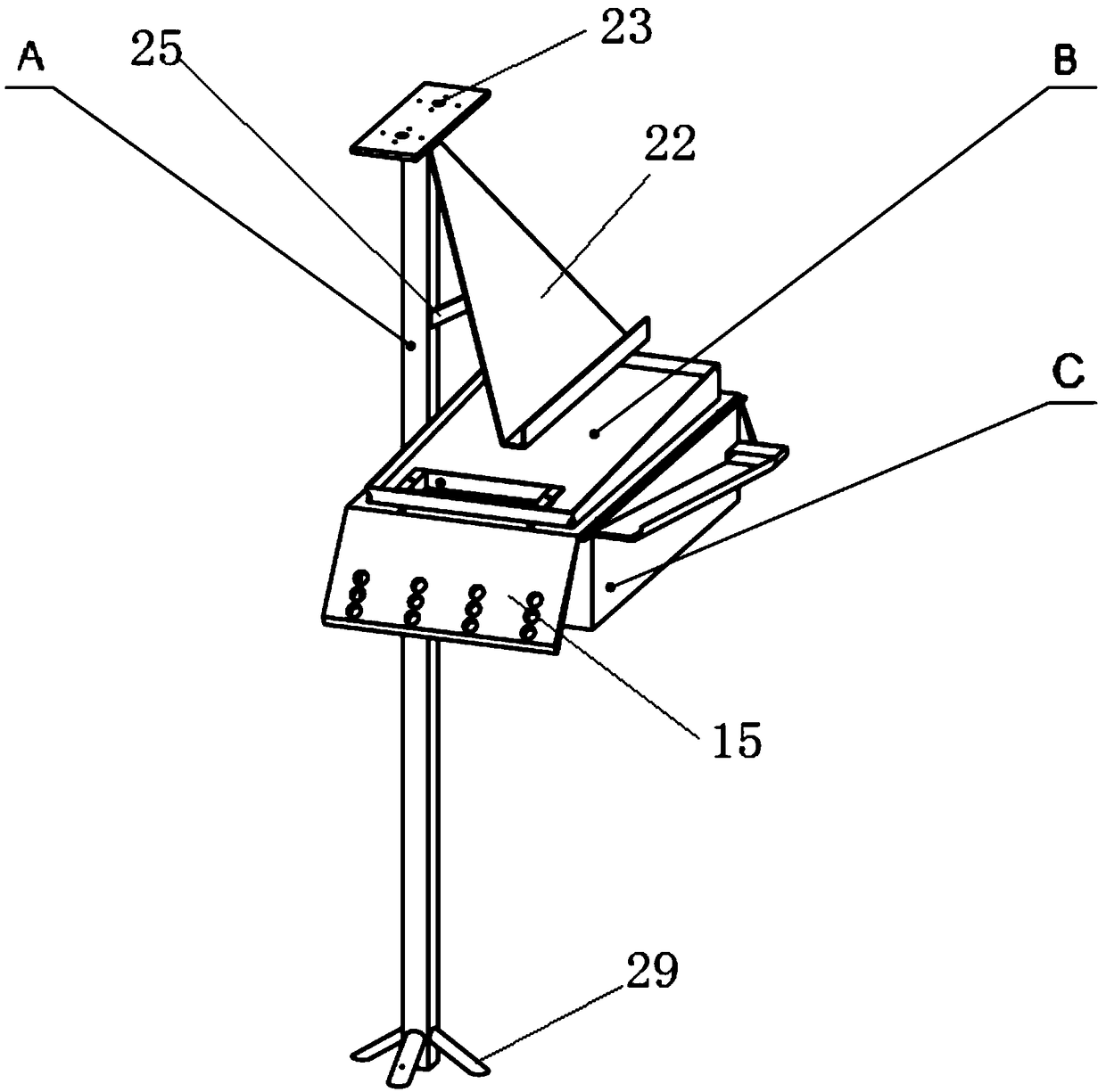 Package box device for outdoor environment monitoring device