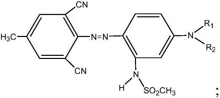 Disperse dye composition used for cellulose triacetate fibers