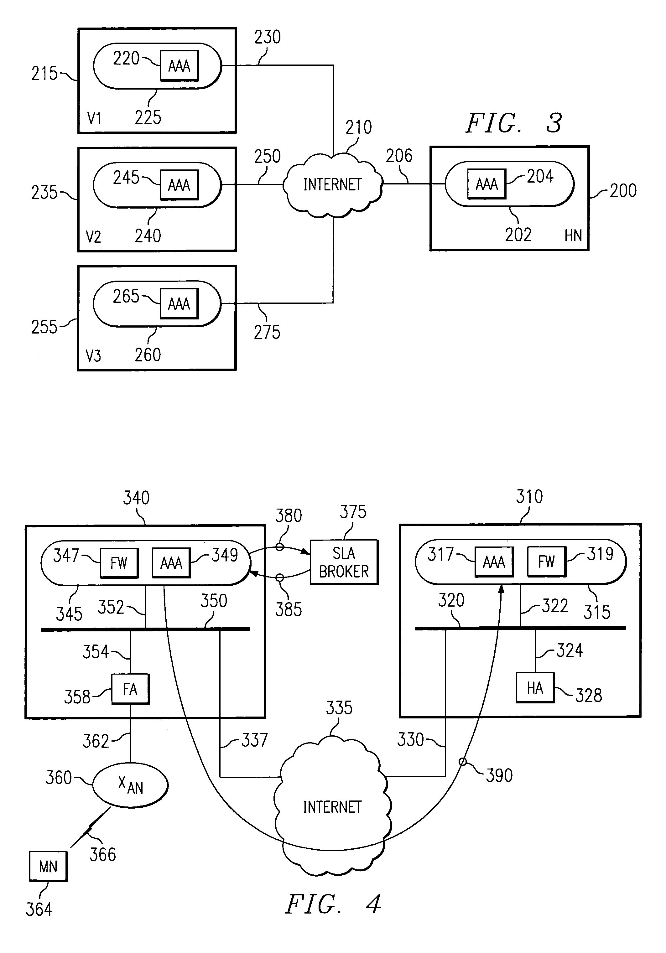 Security framework for an IP mobility system using variable-based security associations and broker redirection