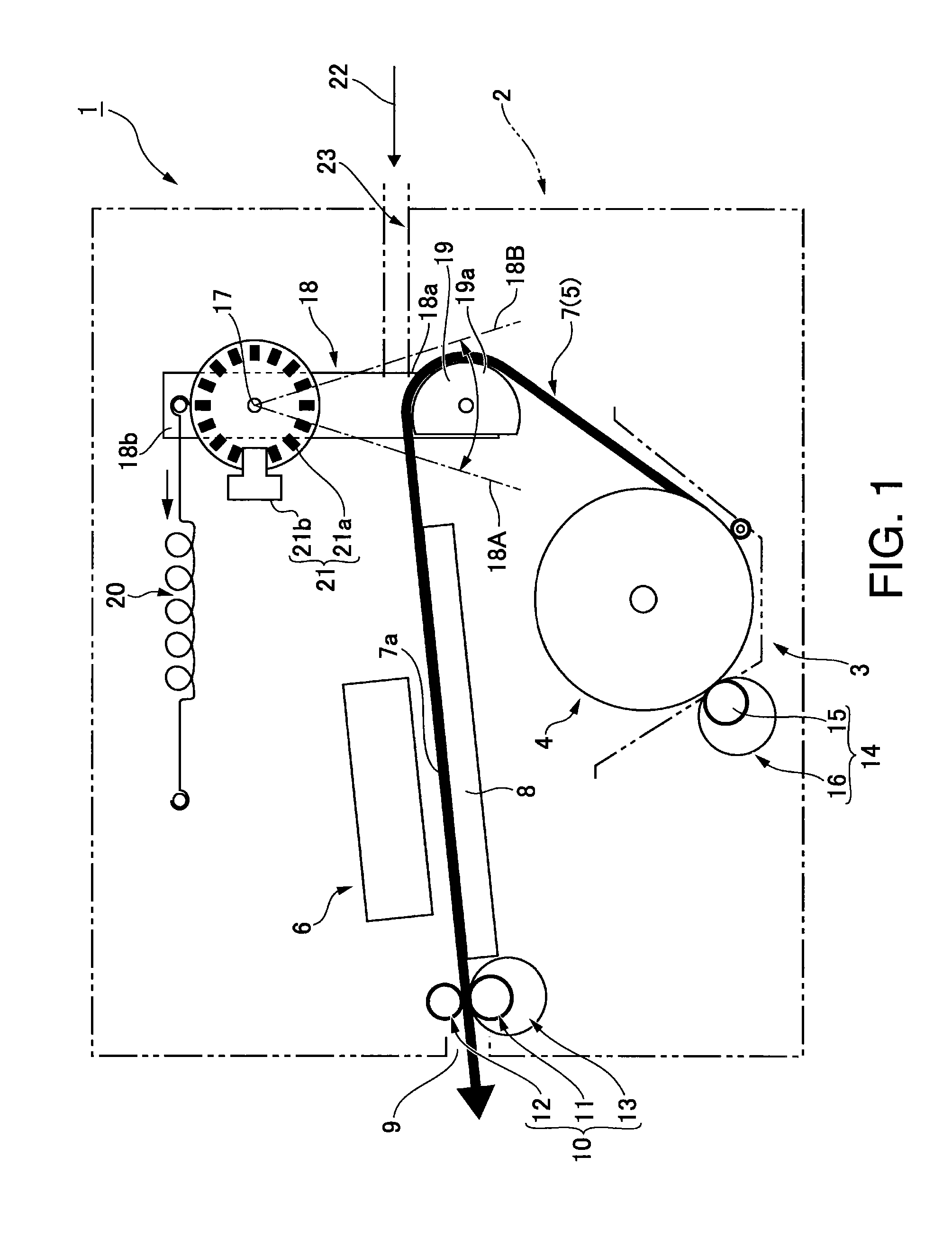 Printer with mechanism for controlling recording medium tension