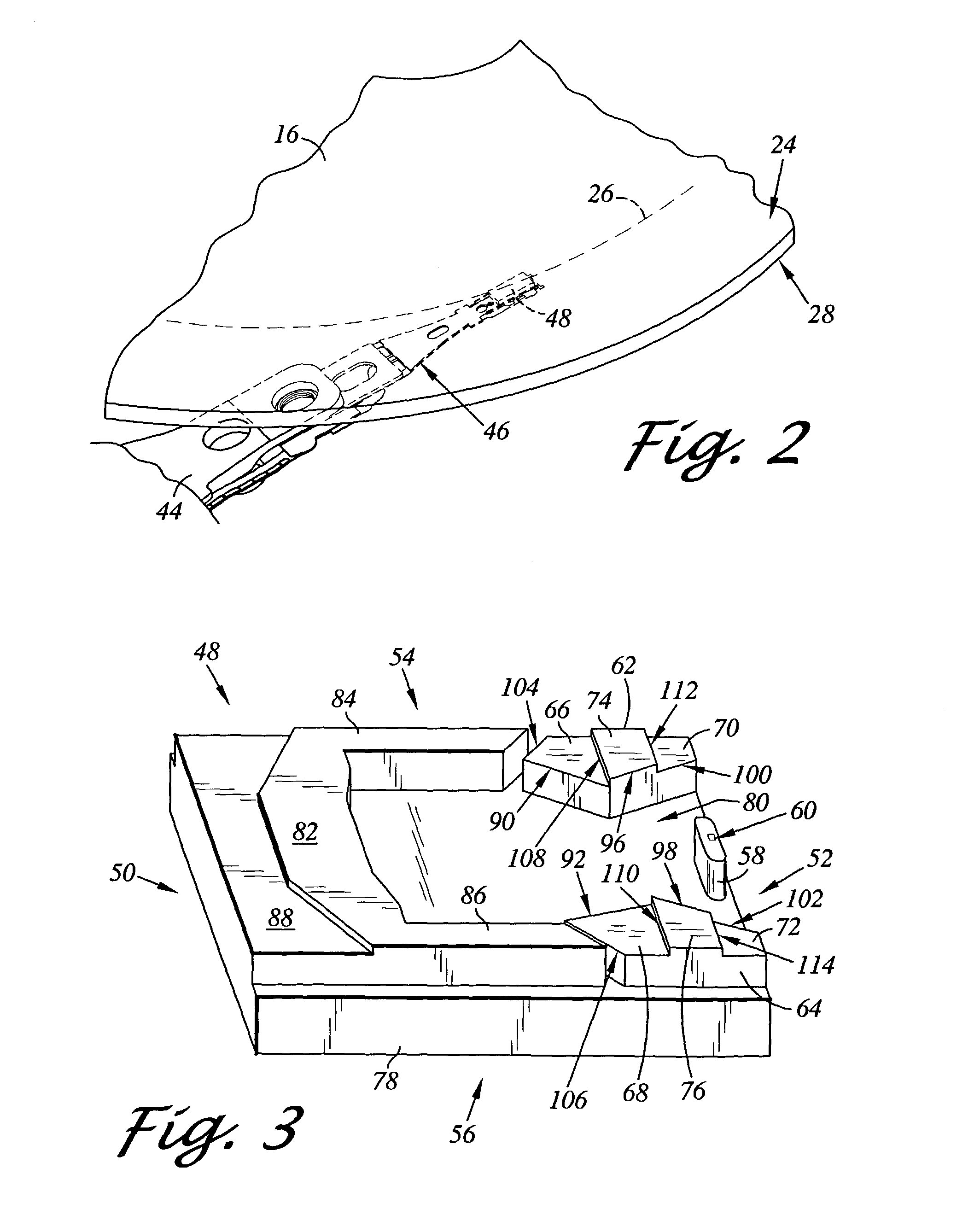 Air bearing slider including pressurized side pads with forward and trailing shallow etched surfaces