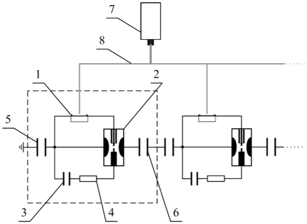 Marx generator triggered based on photoconductive switch and trigger circuit based on photoconductive switch