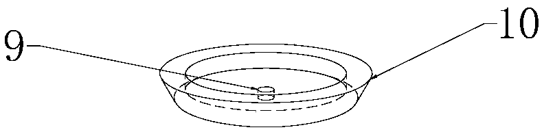 Hydraulic structure concrete hydraulic fracture test device, concrete manufacturing mold and test method