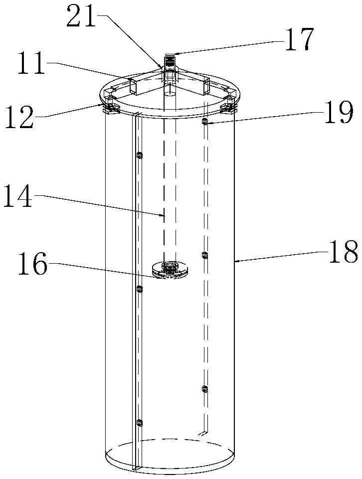 Hydraulic structure concrete hydraulic fracture test device, concrete manufacturing mold and test method