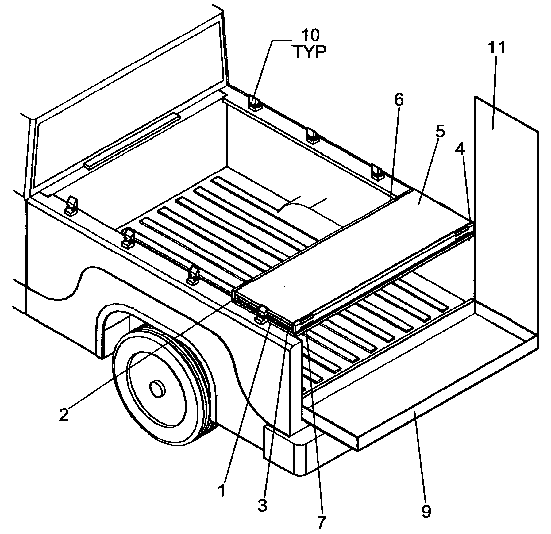 Tailgate storable tonneau cover