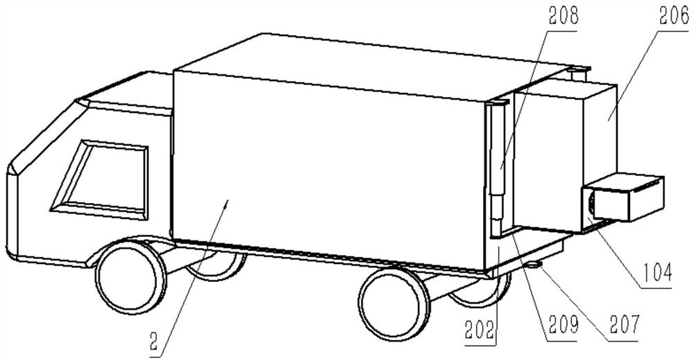 A domestic garbage collection and transportation equipment suitable for residential areas