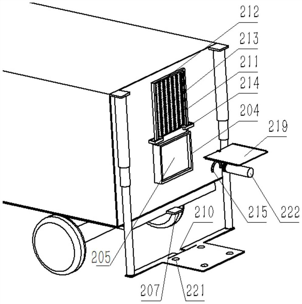 A domestic garbage collection and transportation equipment suitable for residential areas