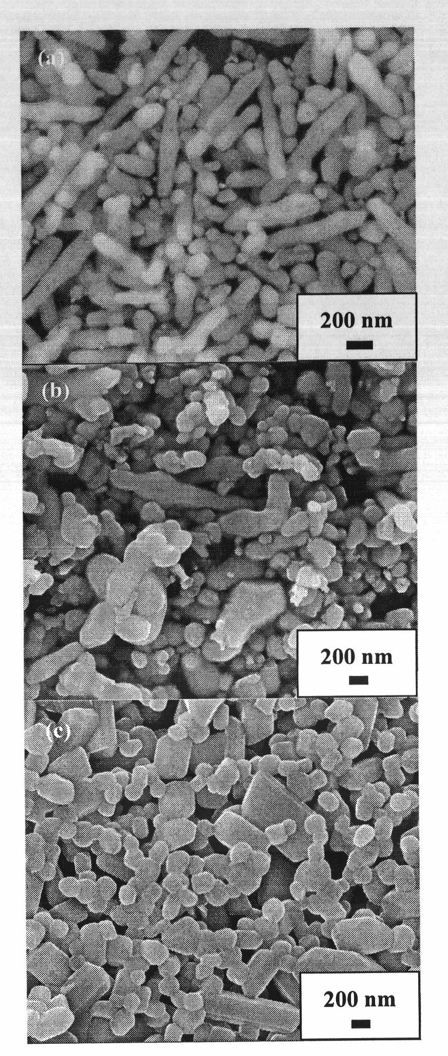 Hydrothermal method for preparing triclinic-phase FeVO4 micro particles