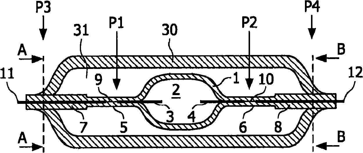 Method for manufacturing a double tube discharge lamp