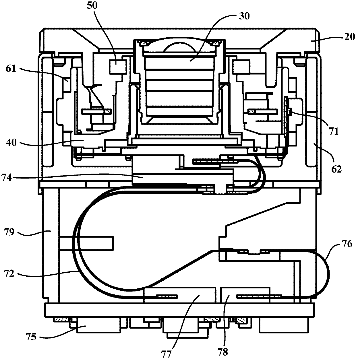 Antishake focus lens module and control method thereof