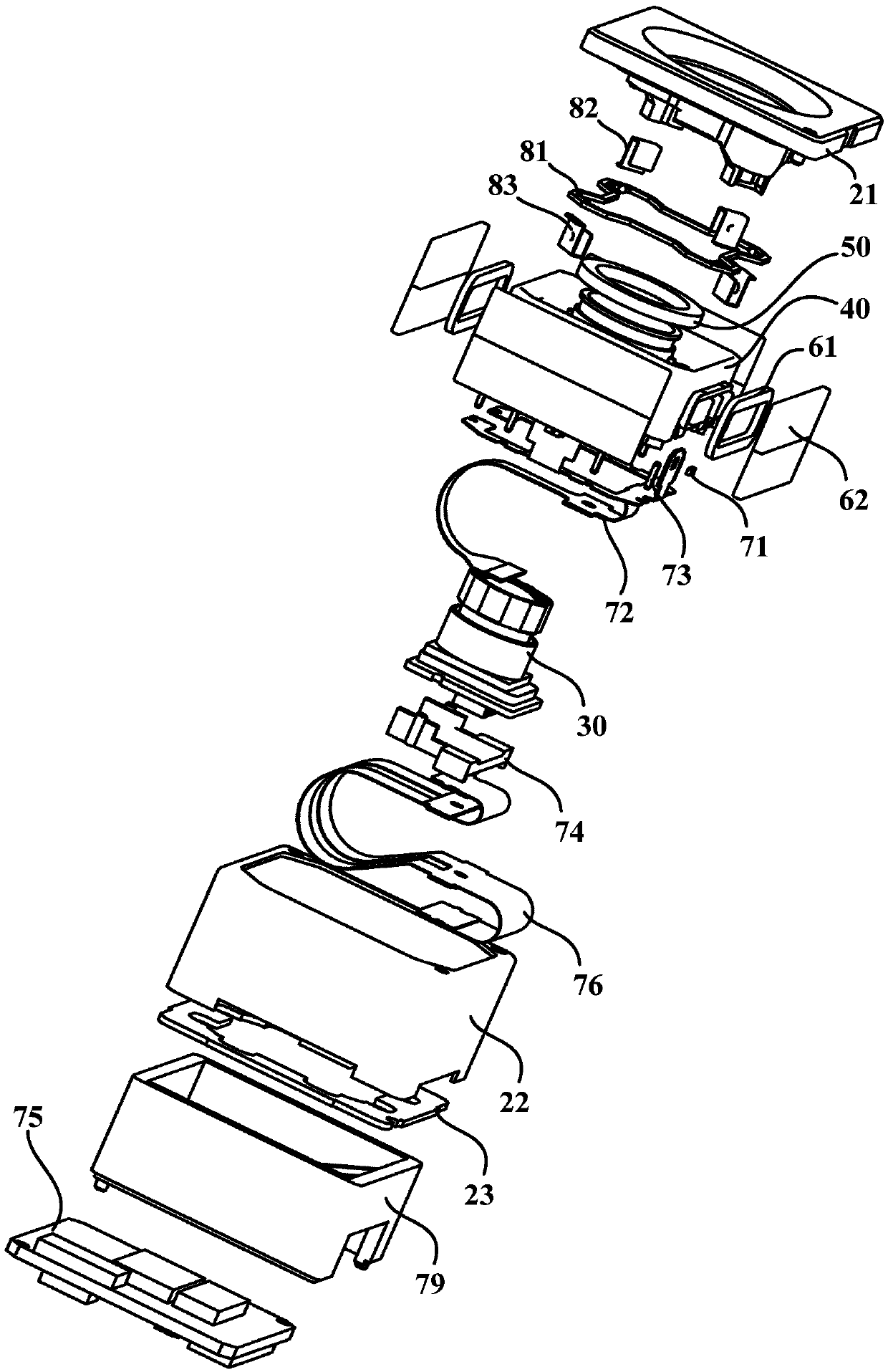 Antishake focus lens module and control method thereof