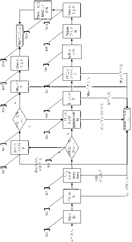 Network fast forwarding module and network fast forwarding achieving method