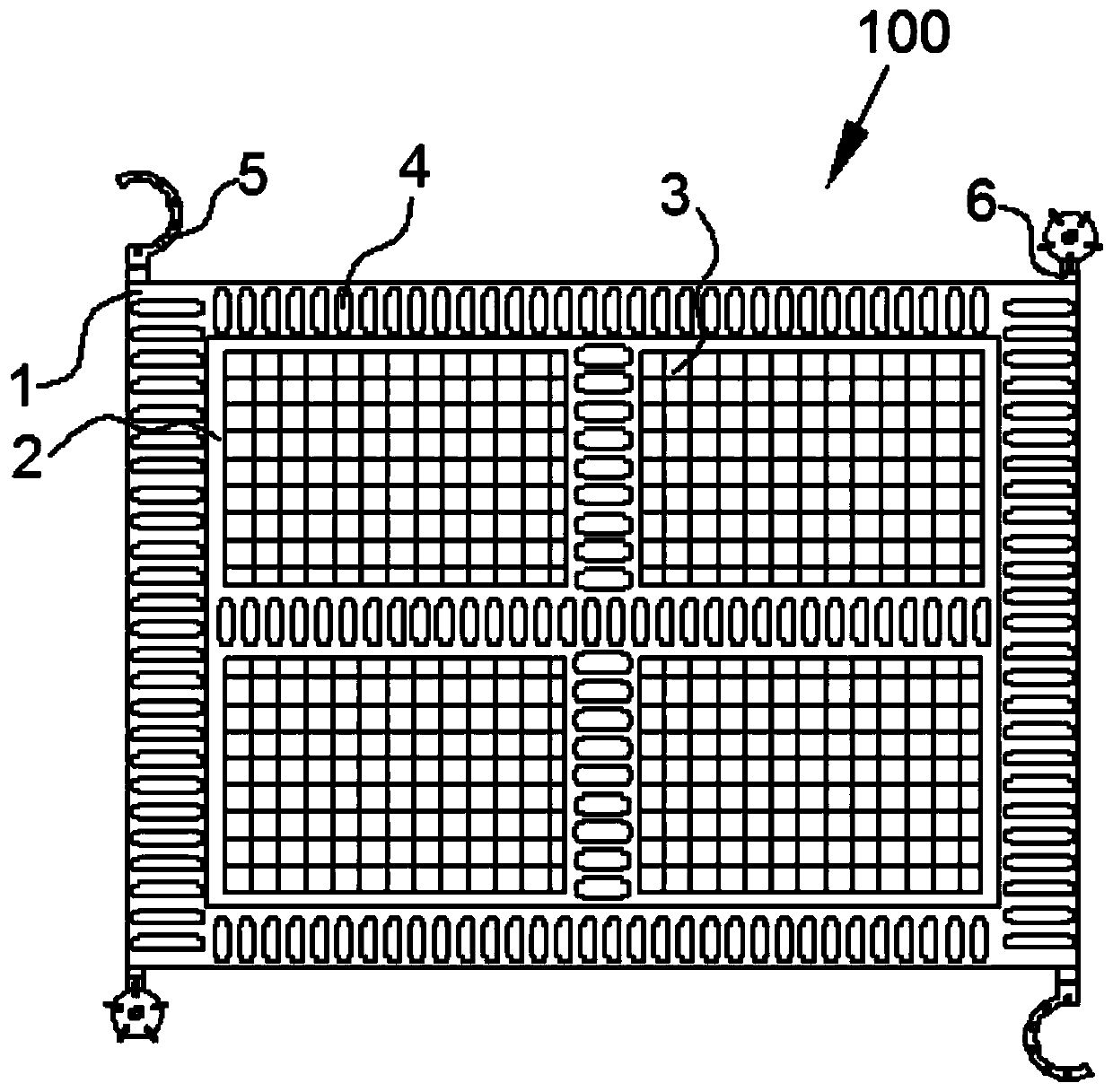 A floating device for a floating power station on water