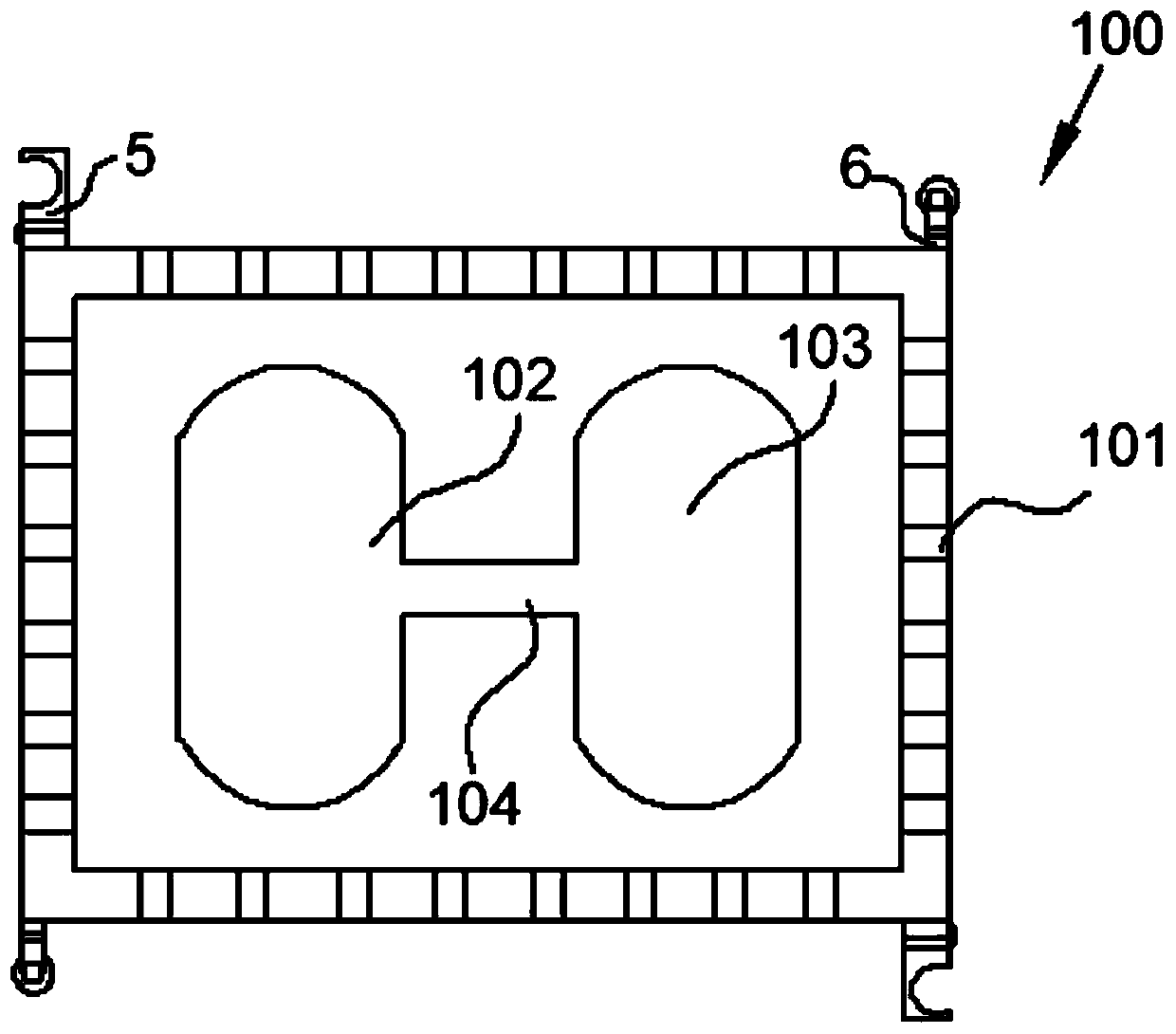 A floating device for a floating power station on water