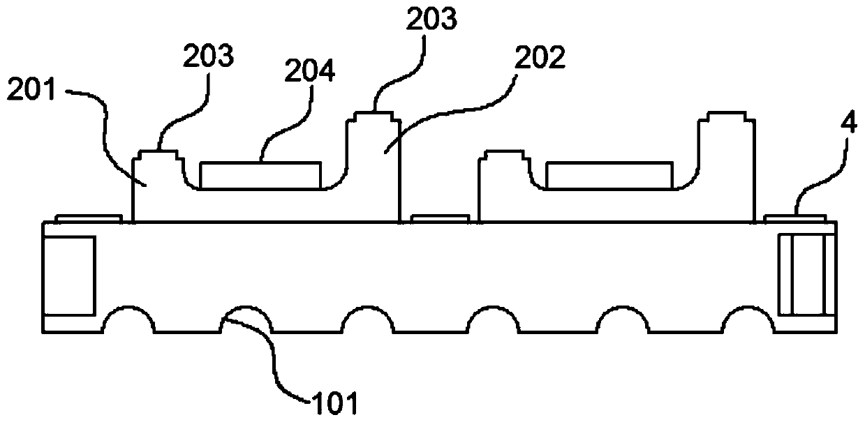 A floating device for a floating power station on water