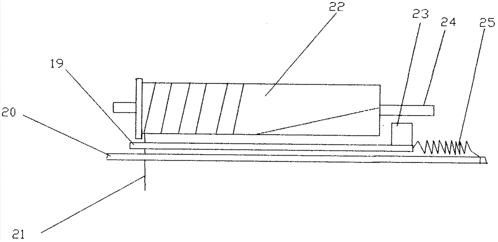 Hollow glass built-in shutter blind with external motor