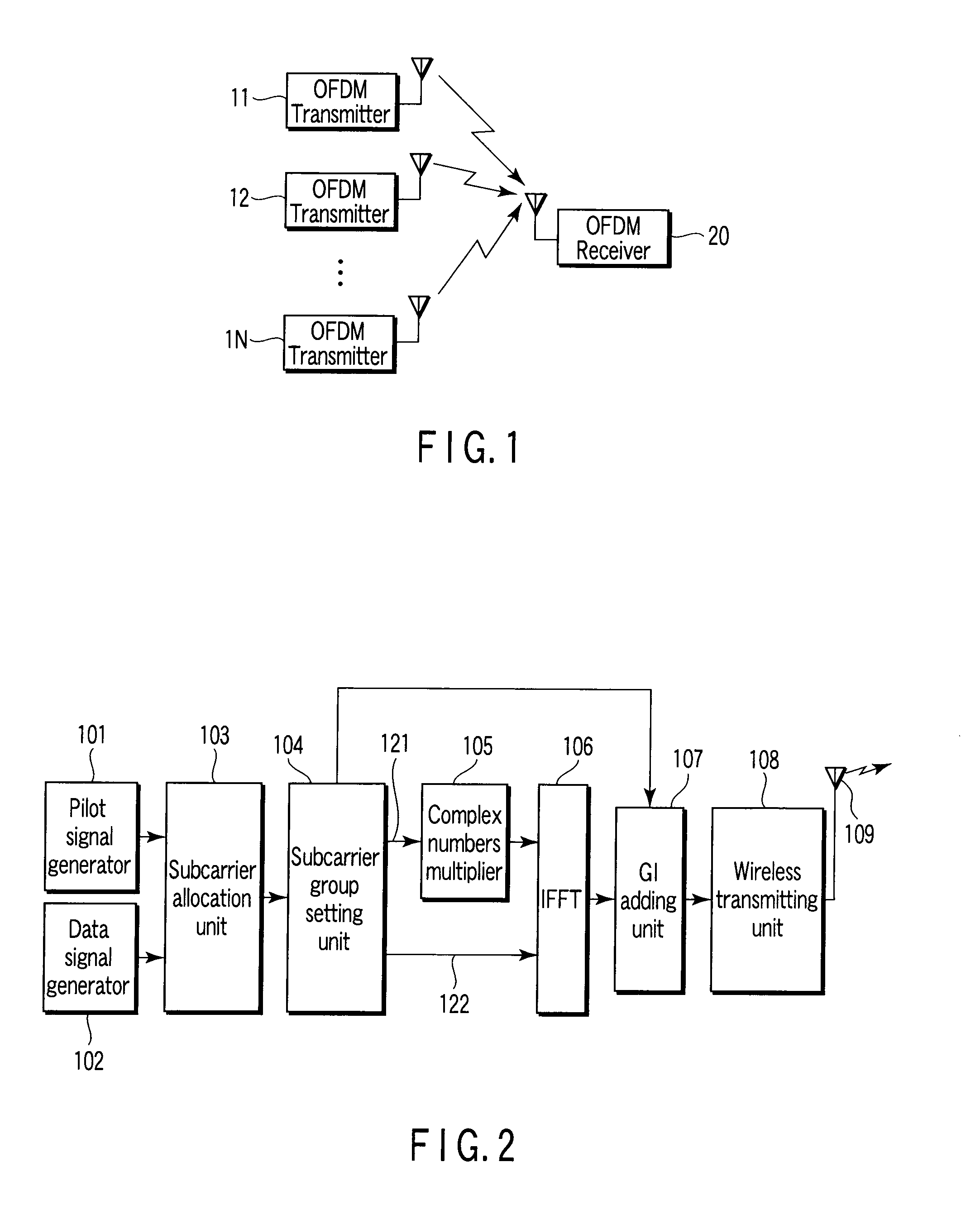 Method of transmitting OFDM signal and transmitter and receiver thereof