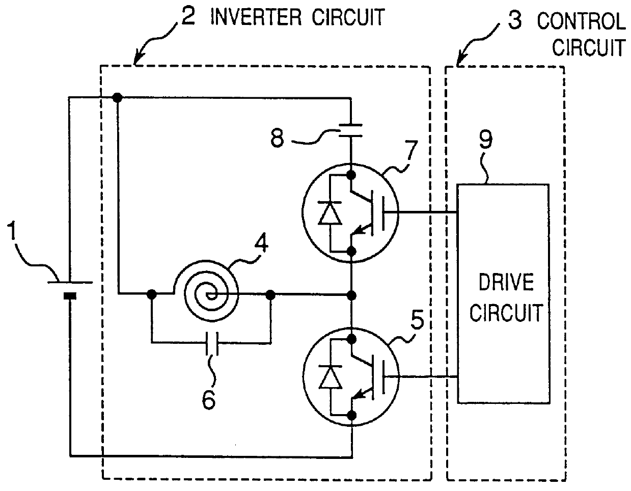 High-frequency inverter and induction cooking device using the same