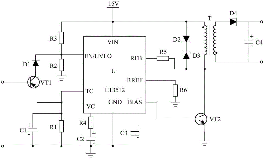 Automatic constant-temperature control system based on over-temperature protection and applied to circulating water pump