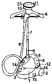 Garment steamer capable of automatically identifying garment texture