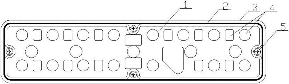 Pouring sealing method and pouring sealing structure for explosionproof LED lamp