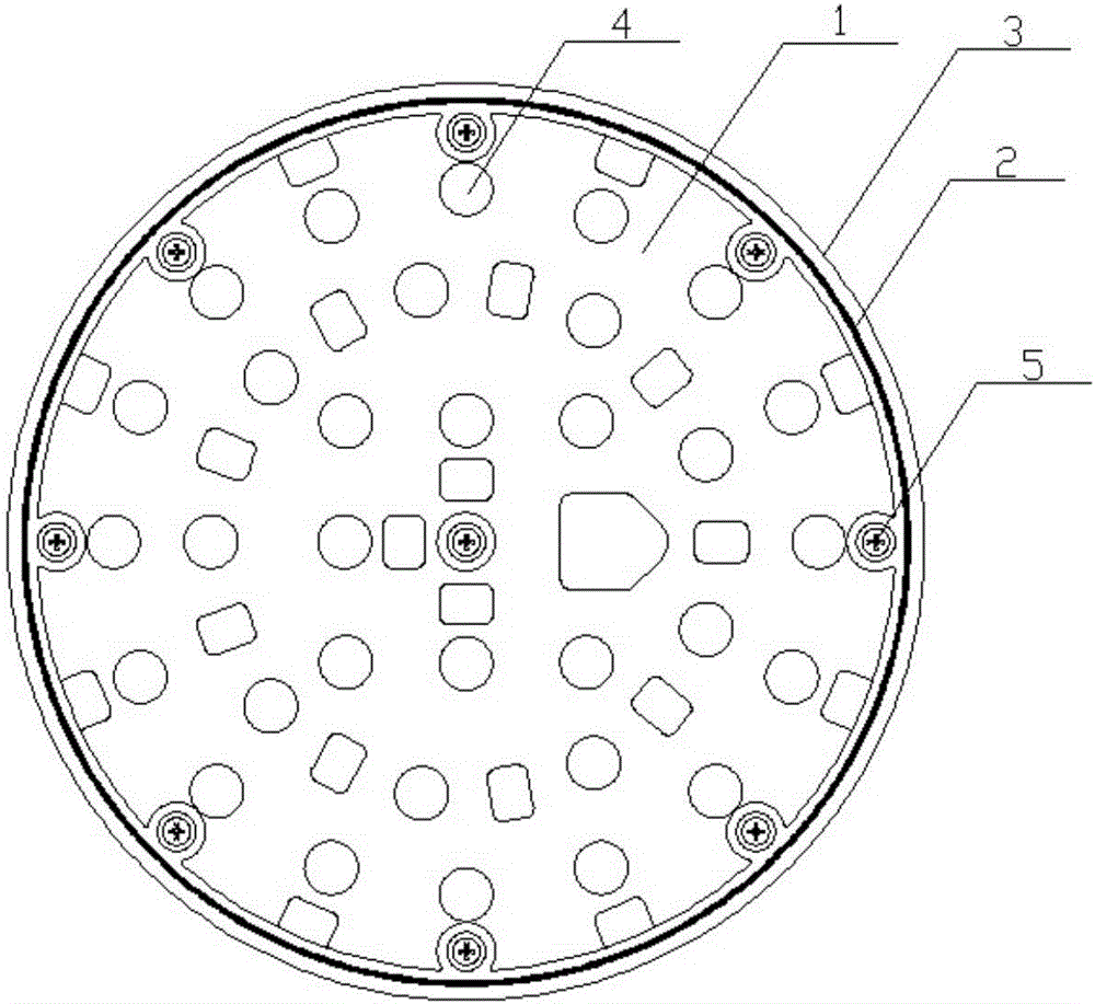 Pouring sealing method and pouring sealing structure for explosionproof LED lamp