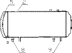 Horizontal jacket water tank