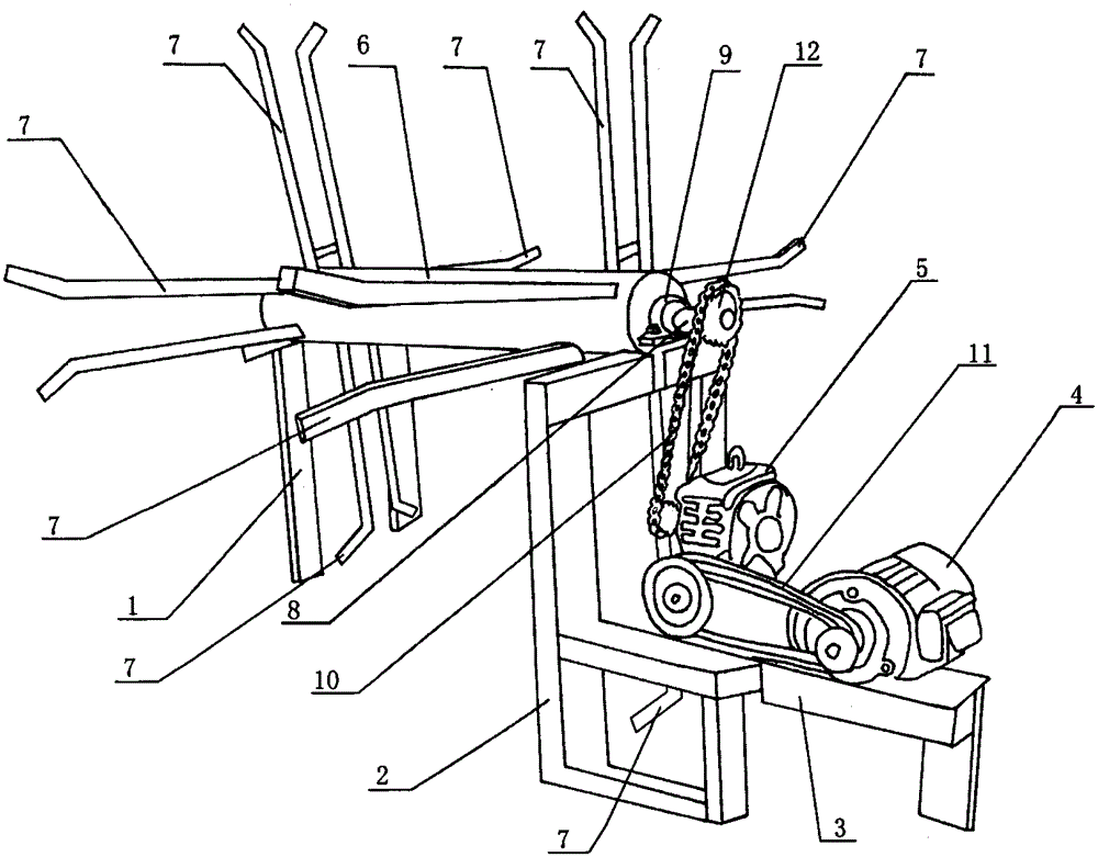 Plate overturning device