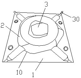 Auxiliary carbon fiber extruding formation device and method for airbag