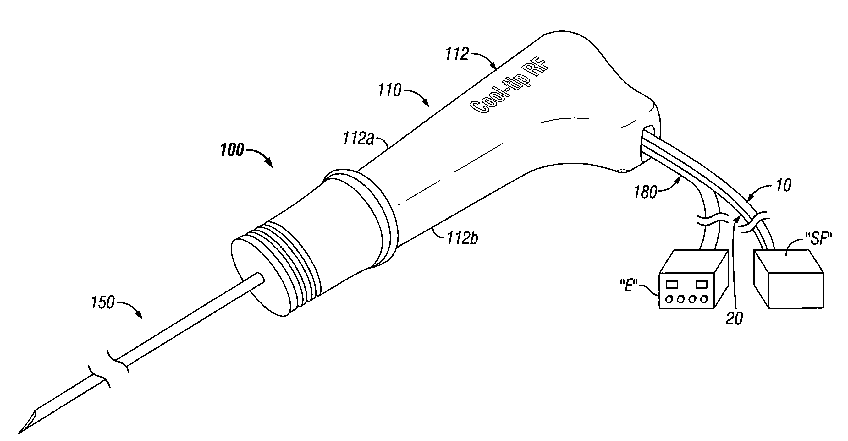 Cool-tip thermocouple including two-piece hub