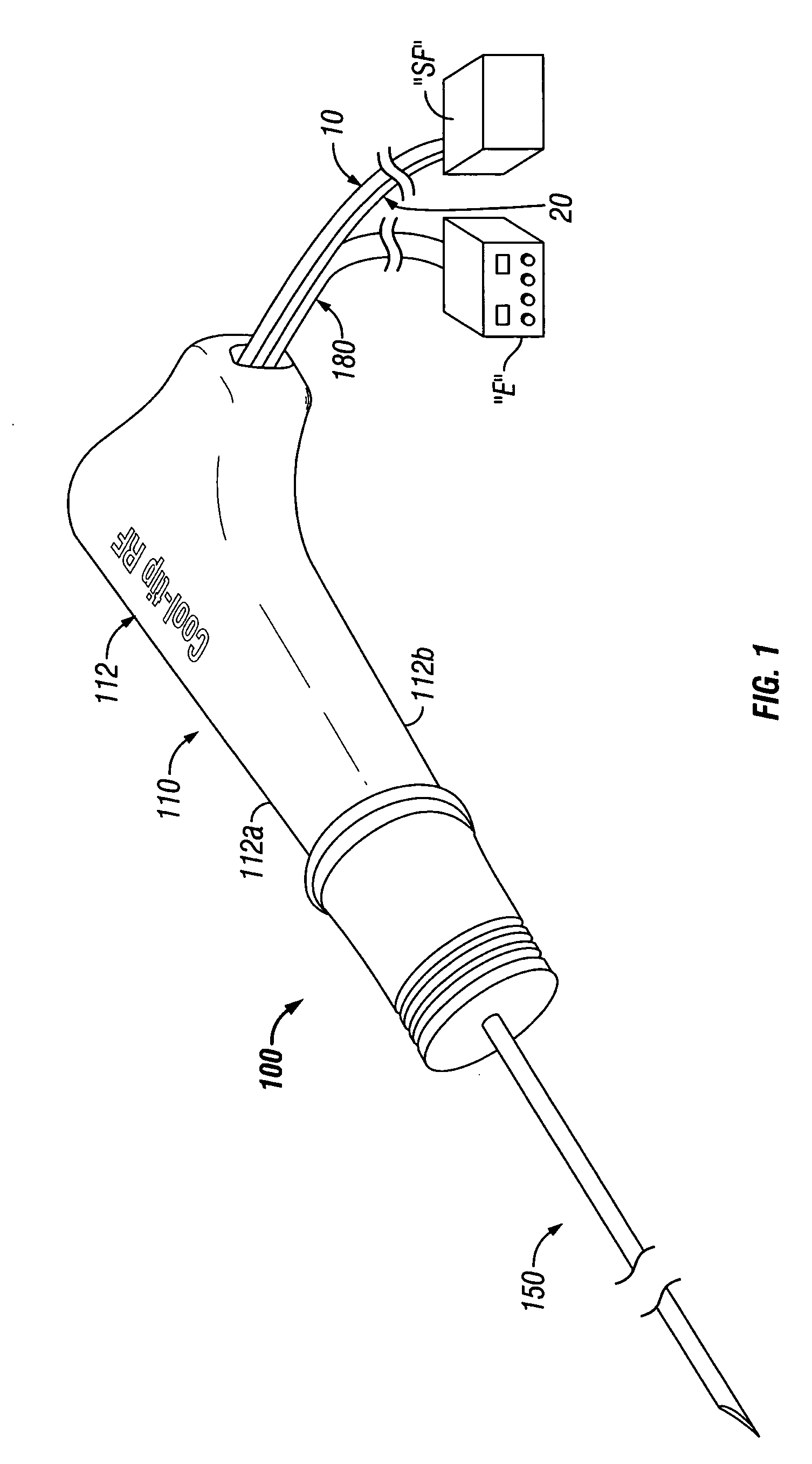 Cool-tip thermocouple including two-piece hub