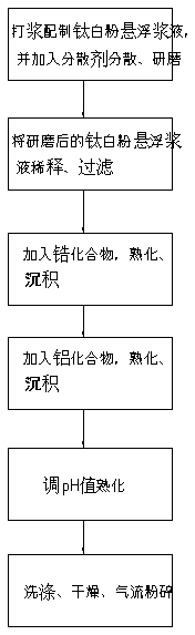 Preparation method of special titanium dioxide for oily system