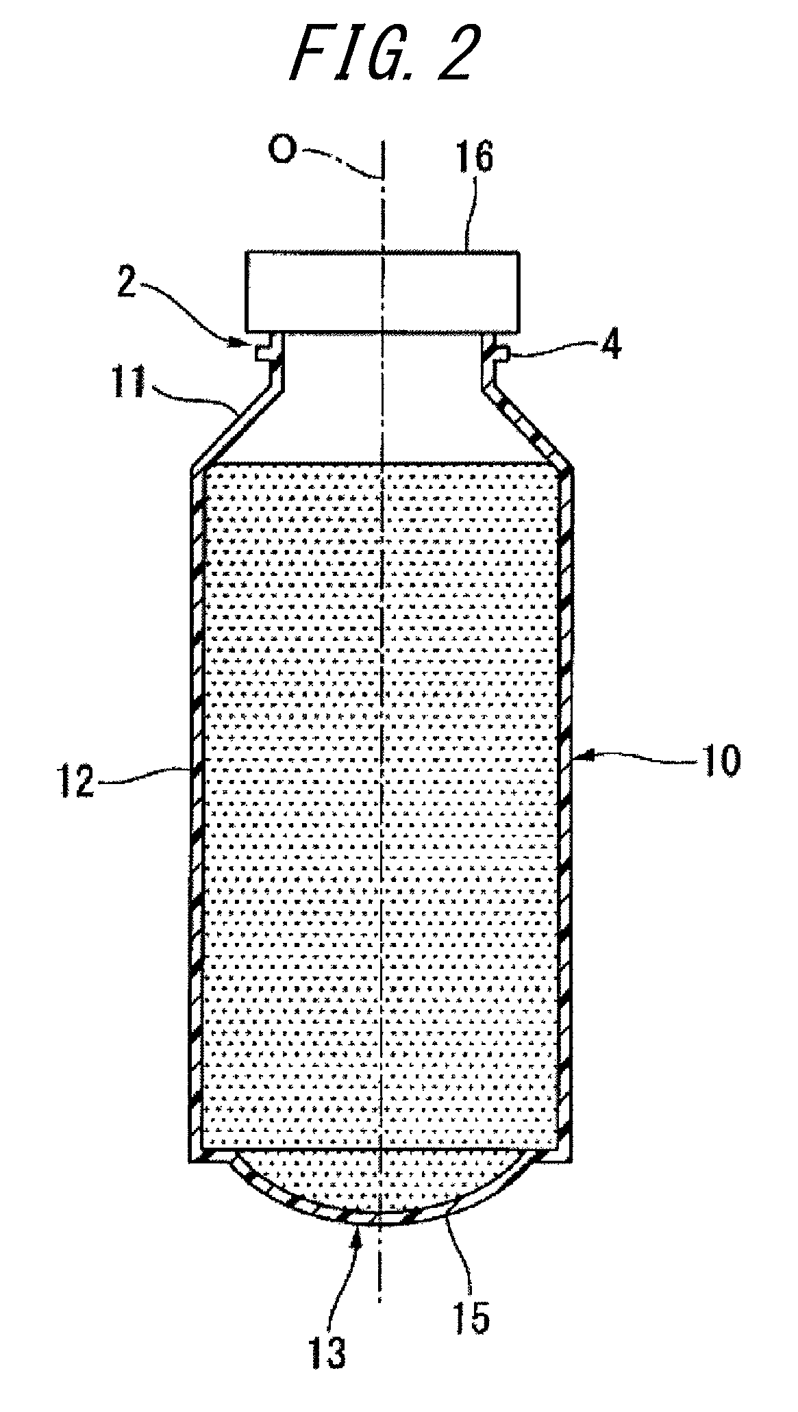 Method for manufacturing a container containing a content fluid, a method for placing an inside of a container under a positive pressure, a filled container, a blow molding method, and a blow molding device